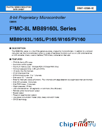 Datasheet MB89163L-PF manufacturer Fujitsu