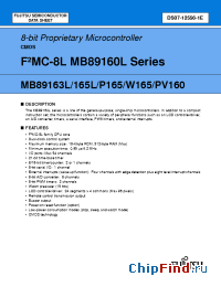 Datasheet MB89163L-PFM manufacturer Fujitsu