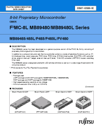 Datasheet MB89480 manufacturer Fujitsu