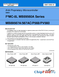 Datasheet MB89567ACPFV manufacturer Fujitsu