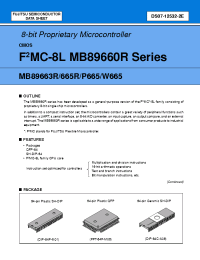 Datasheet MB89663R manufacturer Fujitsu
