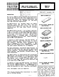 Datasheet MB89710 manufacturer Fujitsu