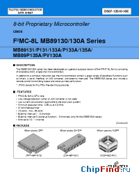 Datasheet MB89P131PF manufacturer Fujitsu