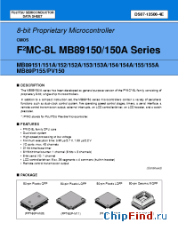 Datasheet MB89P155-101 manufacturer Fujitsu