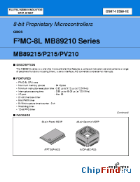 Datasheet MB89P215PFV производства Fujitsu