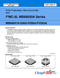 Datasheet MB89P558A-202 manufacturer Fujitsu