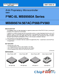 Datasheet MB89P568-102 manufacturer Fujitsu