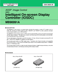 Datasheet MB90091 manufacturer Fujitsu