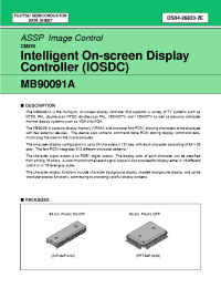 Datasheet MB90091A manufacturer Fujitsu