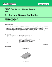 Datasheet MB90098A manufacturer Fujitsu