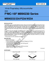 Datasheet MB90233 manufacturer Fujitsu