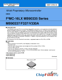 Datasheet MB90337 manufacturer Fujitsu