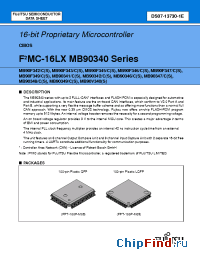 Datasheet MB90341C manufacturer Fujitsu