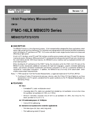 Datasheet MB90372 manufacturer Fujitsu