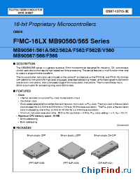Datasheet MB90561APF manufacturer Fujitsu