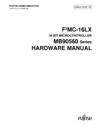 Datasheet MB90562 manufacturer Fujitsu