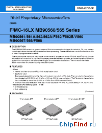 Datasheet MB90567PF manufacturer Fujitsu