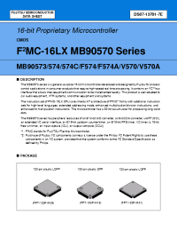 Datasheet MB90574PFV manufacturer Fujitsu