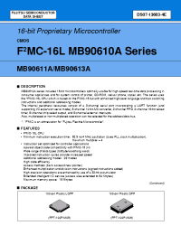 Datasheet MB90611A manufacturer Fujitsu