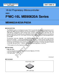 Datasheet MB90623PFV manufacturer Fujitsu