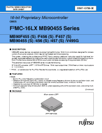 Datasheet MB90F457S производства Fujitsu