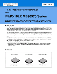 Datasheet MB90F574A manufacturer Fujitsu