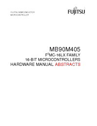 Datasheet MB90M405 manufacturer Fujitsu