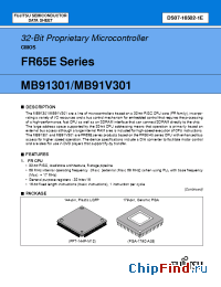 Datasheet MB91301 manufacturer Fujitsu