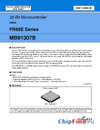 Datasheet MB91307BPFV manufacturer Fujitsu