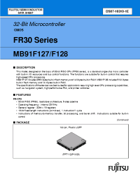 Datasheet MB91F127 manufacturer Fujitsu