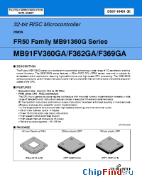 Datasheet MB91F362GA manufacturer Fujitsu
