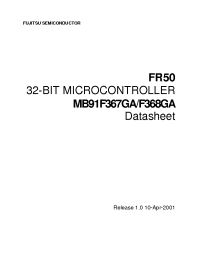 Datasheet MB91F367GA manufacturer Fujitsu