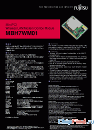 Datasheet MBH7WM01 manufacturer Fujitsu