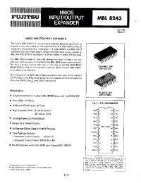 Datasheet MBL8243 manufacturer Fujitsu