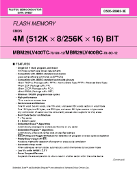 Datasheet MBM29LV400BC manufacturer Fujitsu