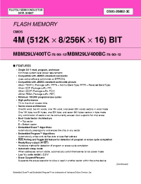 Datasheet MBM29LV400BC-12PF manufacturer Fujitsu