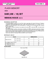 Datasheet MBM29LV652UE manufacturer Fujitsu