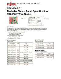 Datasheet N010-0550-T611 manufacturer Fujitsu