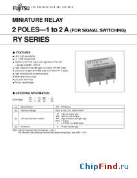Datasheet RY-6D-K manufacturer Fujitsu