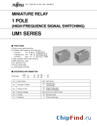 Datasheet UM1-12W-K manufacturer Fujitsu