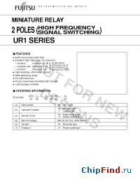 Datasheet UR1L-12W-K manufacturer Fujitsu