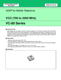 Datasheet VC-2R2A80 manufacturer Fujitsu