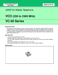 Datasheet VC-2R7A50-1635 manufacturer Fujitsu