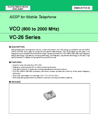 Datasheet VC-2R8A26 manufacturer Fujitsu