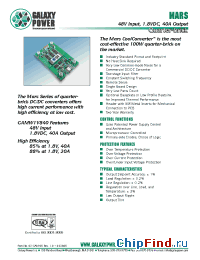 Datasheet GAMW1V840PST manufacturer Galaxy