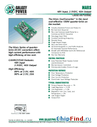 Datasheet GAMW2V540EST manufacturer Galaxy