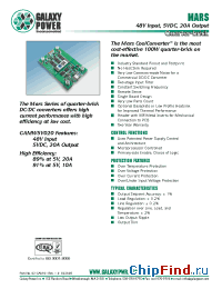 Datasheet GAMW5V020MST manufacturer Galaxy