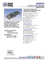 Datasheet GAQW1V240SST manufacturer Galaxy