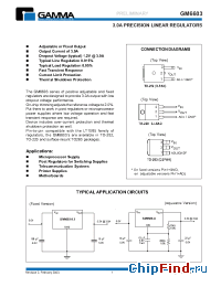 Datasheet GM6603-3.3TA3 manufacturer Gamma