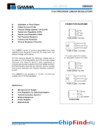 Datasheet GM6605-1.8TA3 manufacturer Gamma